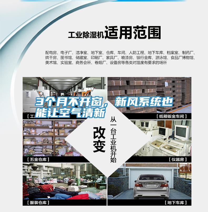 3个月不开窗，新风系统也能让空气清新