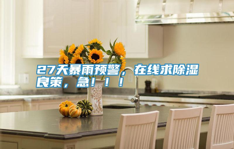 27天暴雨预警，在线求除湿良策，急！！！