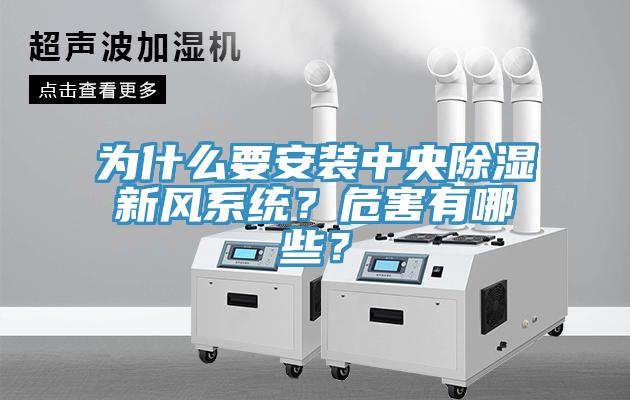 为什么要安装中央除湿新风系统？危害有哪些？