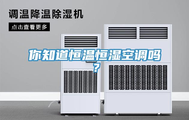 你知道恒温恒湿空调吗？