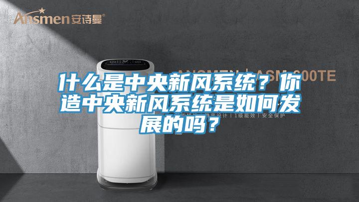 什么是中央新风系统？你造中央新风系统是如何发展的吗？