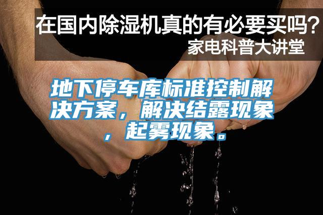 地下停车库标准控制解决方案，解决结露现象，起雾现象。