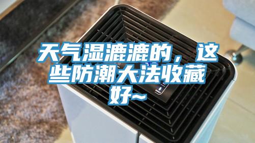 天气湿漉漉的，这些防潮大法收藏好~