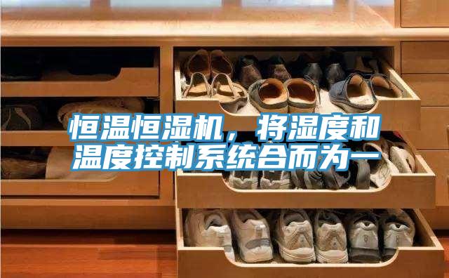 恒温恒湿机，将湿度和温度控制系统合而为一