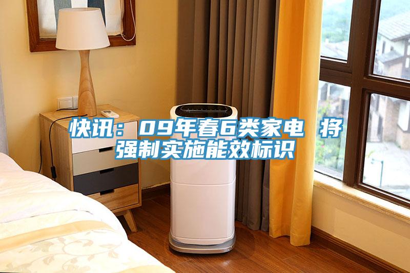 快讯：09年春6类家电 将强制实施能效标识