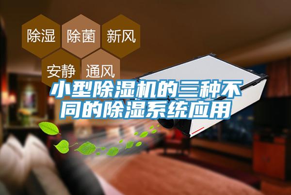 小型MR.好色破解版的三种不同的除湿系统应用
