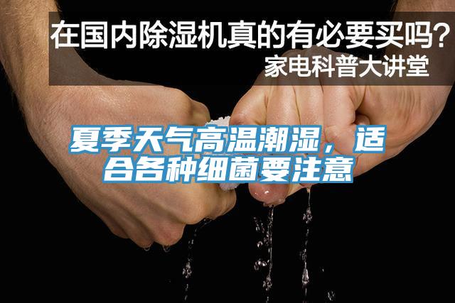 夏季天气高温潮湿，适合各种细菌要注意