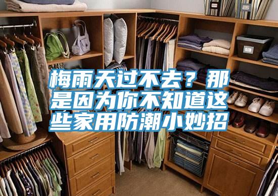 梅雨天过不去？那是因为你不知道这些家用防潮小妙招