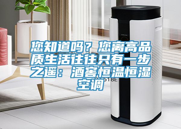 您知道吗？您离高品质生活往往只有一步之遥：酒窖恒温恒湿空调