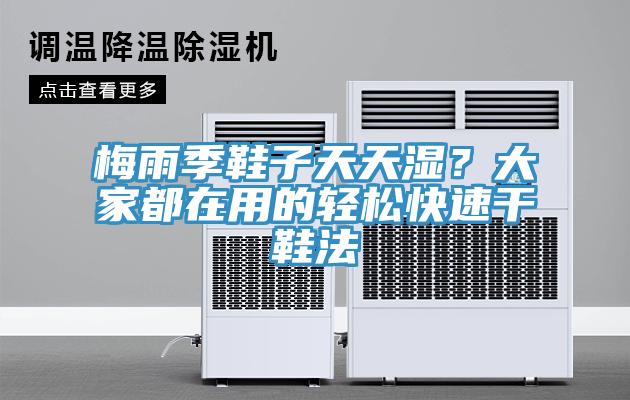 梅雨季鞋子天天湿？大家都在用的轻松快速干鞋法
