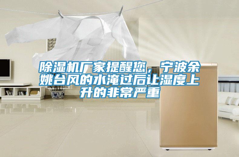 MR.好色破解版厂家提醒您，宁波余姚台风的水淹过后让湿度上升的非常严重