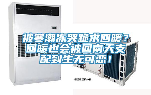 被寒潮冻哭跪求回暖？回暖也会被回南天支配到生无可恋！
