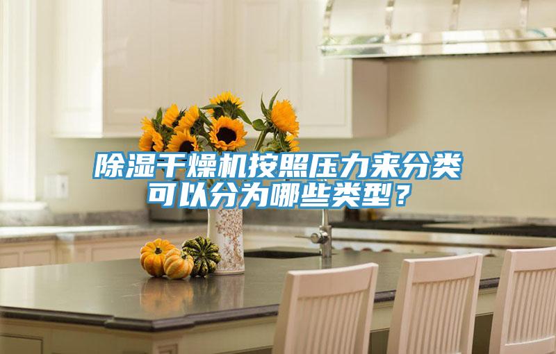 除湿干燥机按照压力来分类可以分为哪些类型？