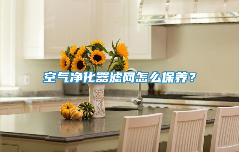 空气净化器滤网怎么保养？