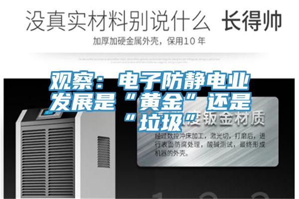 观察：电子防静电业发展是“黄金”还是“垃圾”