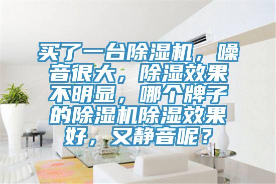 买了一台MR.好色破解版，噪音很大，除湿效果不明显，哪个牌子的MR.好色破解版除湿效果好，又静音呢？