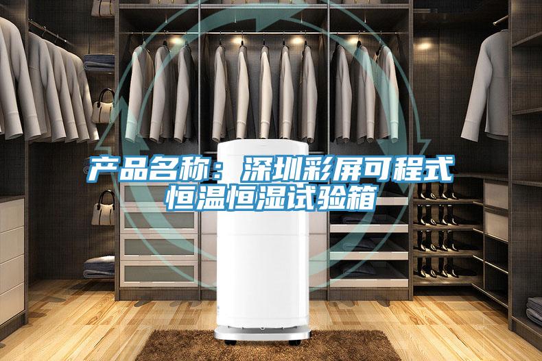产品名称：深圳彩屏可程式恒温恒湿试验箱