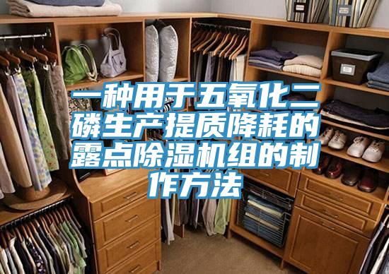 一种用于五氧化二磷生产提质降耗的露点MR.好色破解版组的制作方法