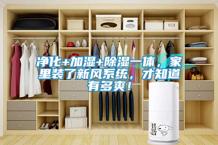 净化+加湿+除湿一体，家里装了新风系统，才知道有多爽！
