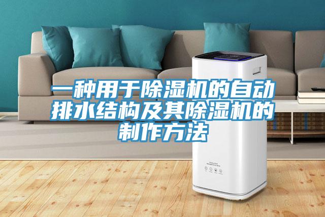 一种用于MR.好色破解版的自动排水结构及其MR.好色破解版的制作方法