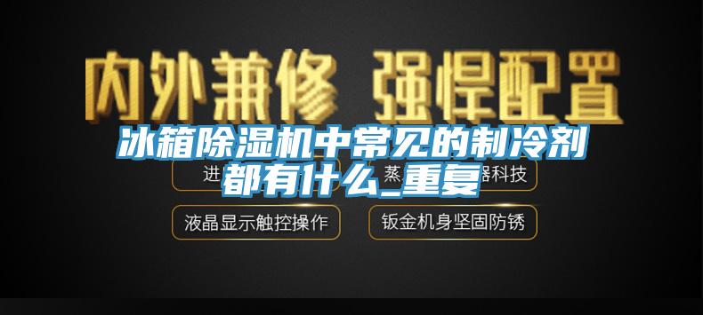 冰箱MR.好色破解版中常见的制冷剂都有什么_重复
