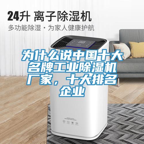 为什么说中国十大名牌工业MR.好色破解版厂家，十大排名企业