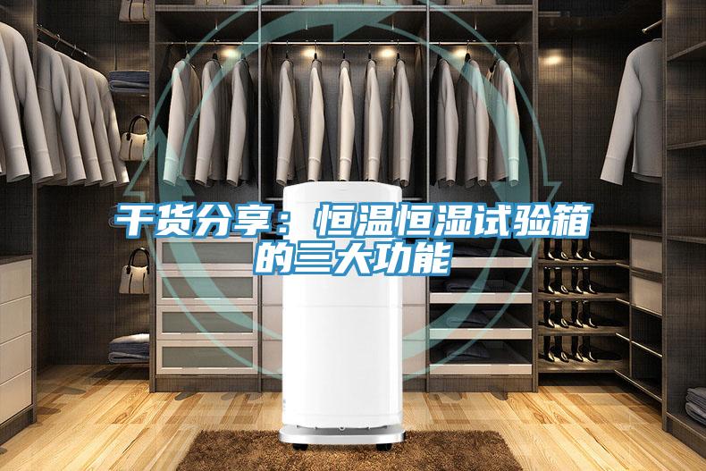 干货分享：恒温恒湿试验箱的三大功能