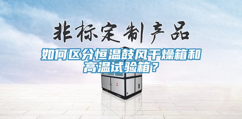 如何区分恒温鼓风干燥箱和高温试验箱？