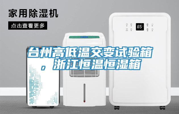台州高低温交变试验箱，浙江恒温恒湿箱