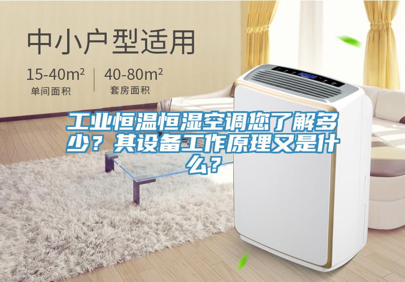 工业恒温恒湿空调您了解多少？其设备工作原理又是什么？
