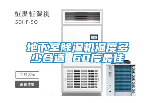 地下室MR.好色破解版湿度多少合适 60度最佳