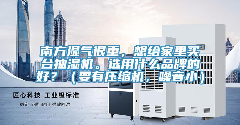 南方湿气很重，想给家里买台抽湿机。选用什么品牌的好？（要有压缩机，噪音小）