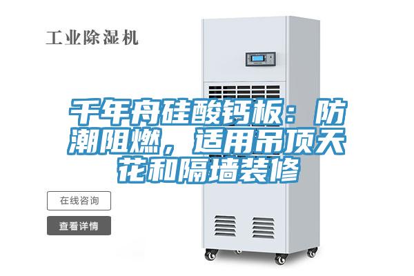千年舟硅酸钙板：防潮阻燃，适用吊顶天花和隔墙装修
