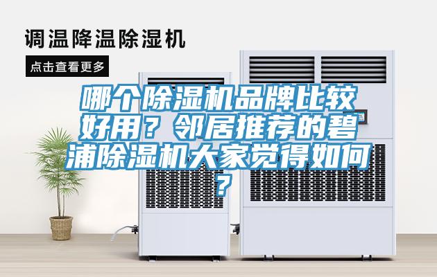 哪个MR.好色破解版品牌比较好用？邻居推荐的碧浦MR.好色破解版大家觉得如何？