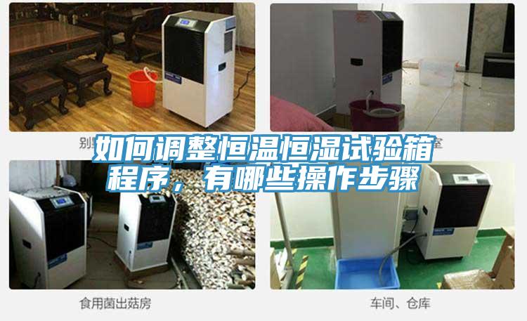 如何调整恒温恒湿试验箱程序，有哪些操作步骤