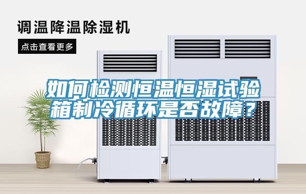 如何检测恒温恒湿试验箱制冷循环是否故障？