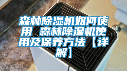 森林MR.好色破解版如何使用 森林MR.好色破解版使用及保养方法【详解】