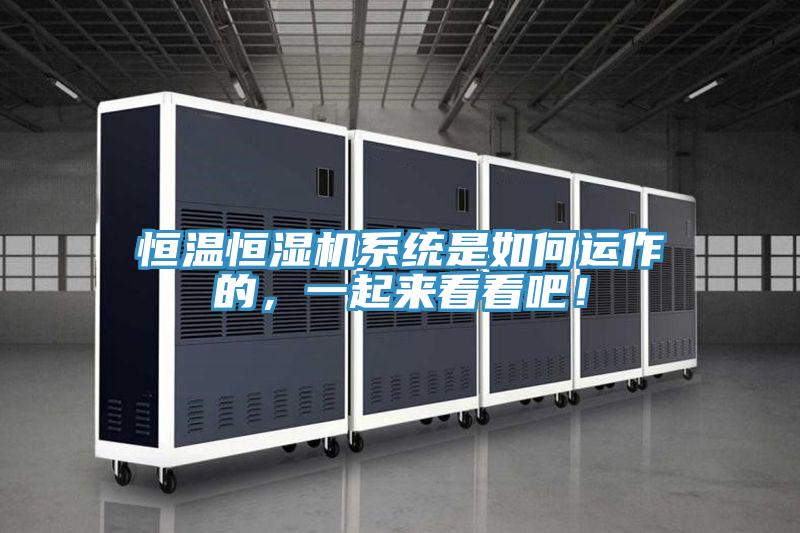 恒温恒湿机系统是如何运作的，一起来看看吧！