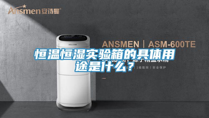 恒温恒湿实验箱的具体用途是什么？