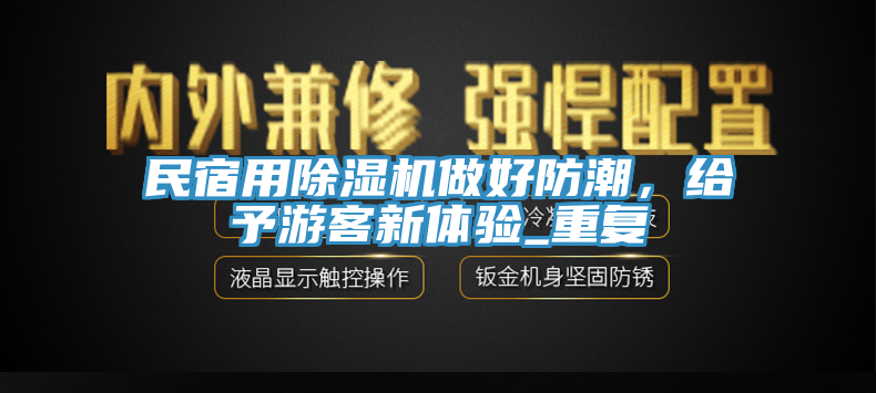 民宿用MR.好色破解版做好防潮，给予游客新体验_重复