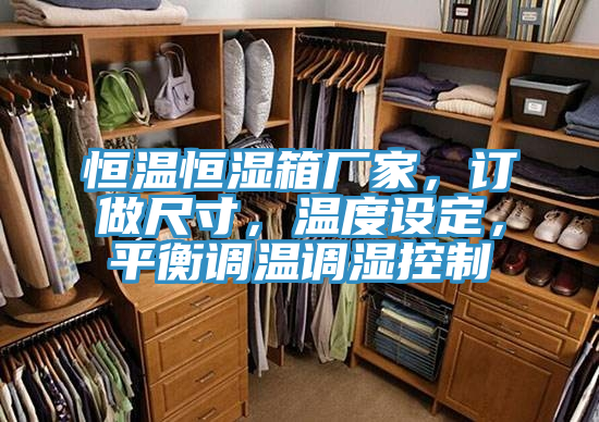 恒温恒湿箱厂家，订做尺寸，温度设定，平衡调温调湿控制