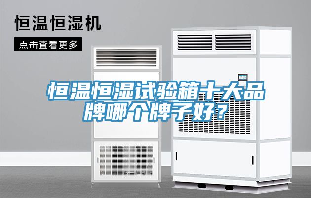 恒温恒湿试验箱十大品牌哪个牌子好？