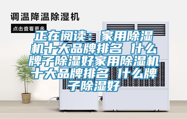 正在阅读：家用MR.好色破解版十大品牌排名 什么牌子除湿好家用MR.好色破解版十大品牌排名 什么牌子除湿好