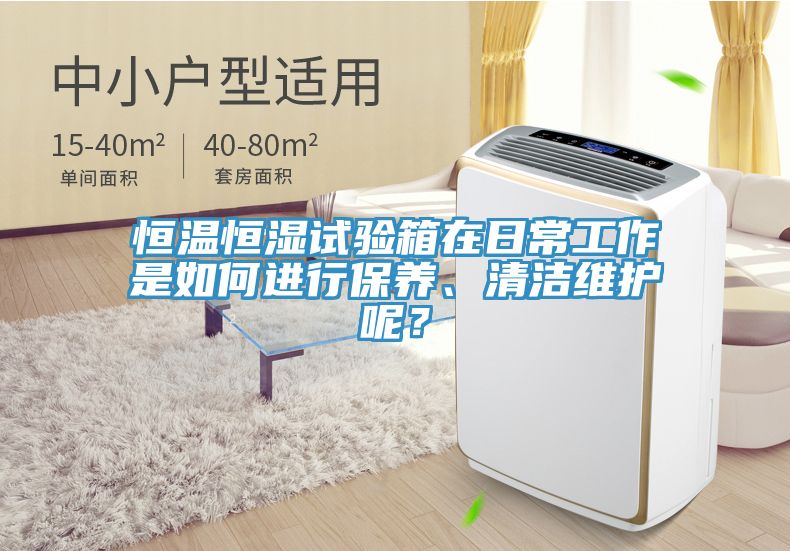 恒温恒湿试验箱在日常工作是如何进行保养、清洁维护呢？