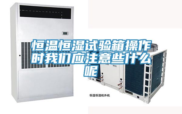 恒温恒湿试验箱操作时好色先生TV下载网站应注意些什么呢