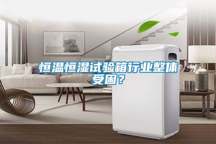 恒温恒湿试验箱行业整体受困？
