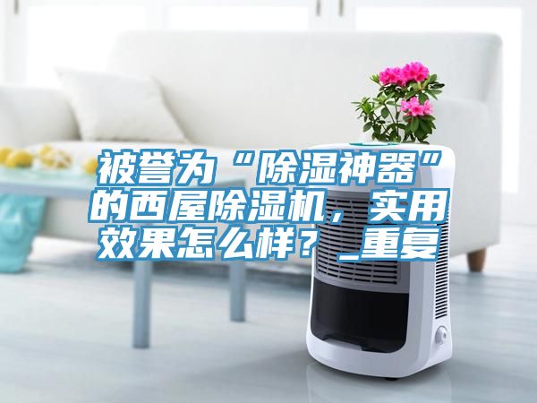 被誉为“除湿神器”的西屋MR.好色破解版，实用效果怎么样？_重复