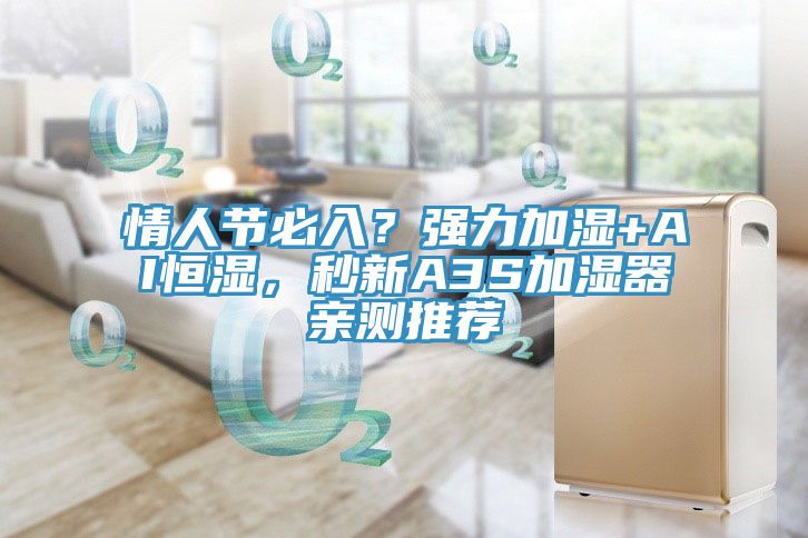 情人节必入？强力加湿+AI恒湿，秒新A3S加湿器亲测推荐