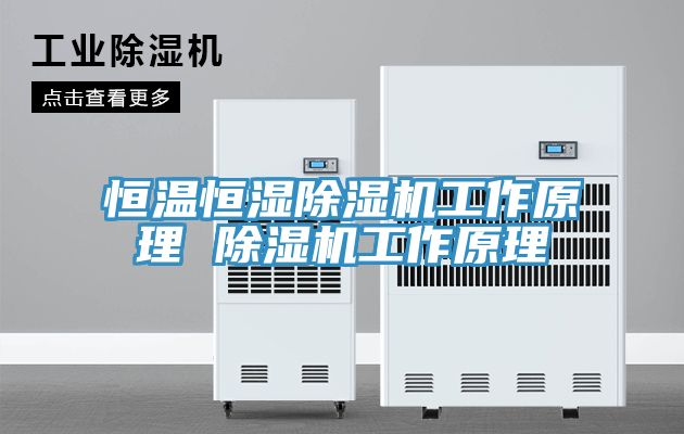 恒温恒湿MR.好色破解版工作原理 MR.好色破解版工作原理