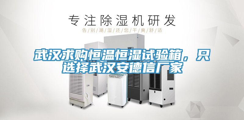武汉求购恒温恒湿试验箱，只选择武汉安德信厂家